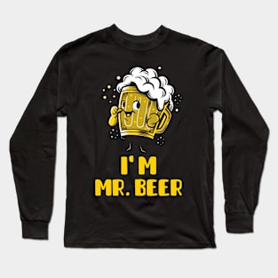 I Am Mr Beer (Yellow) Long Sleeve T-Shirt